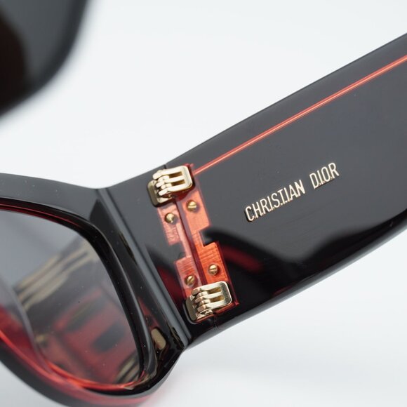 Dior DIORNUIT S1I 16A0 Sunglasses Black Square Frame, Smoke Lenses main image 9